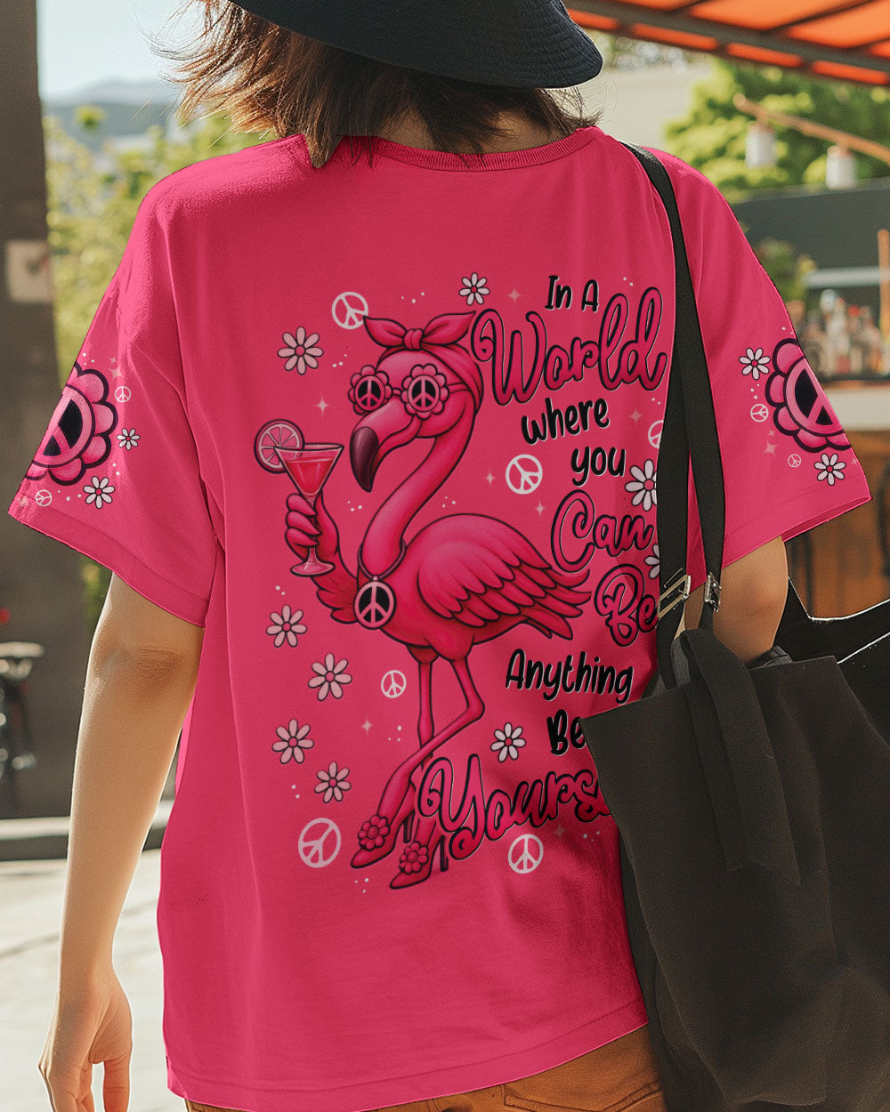 BE YOURSELF FLAMINGO ALL OVER PRINT - TYTD1106251