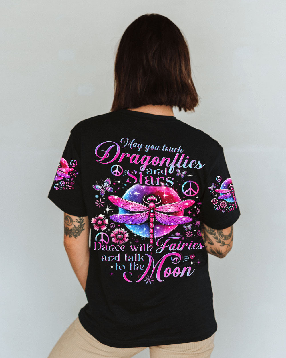 MAY YOU TOUCH DRAGONFLIES AND STARS ALL OVER PRINT - TYTD1107242