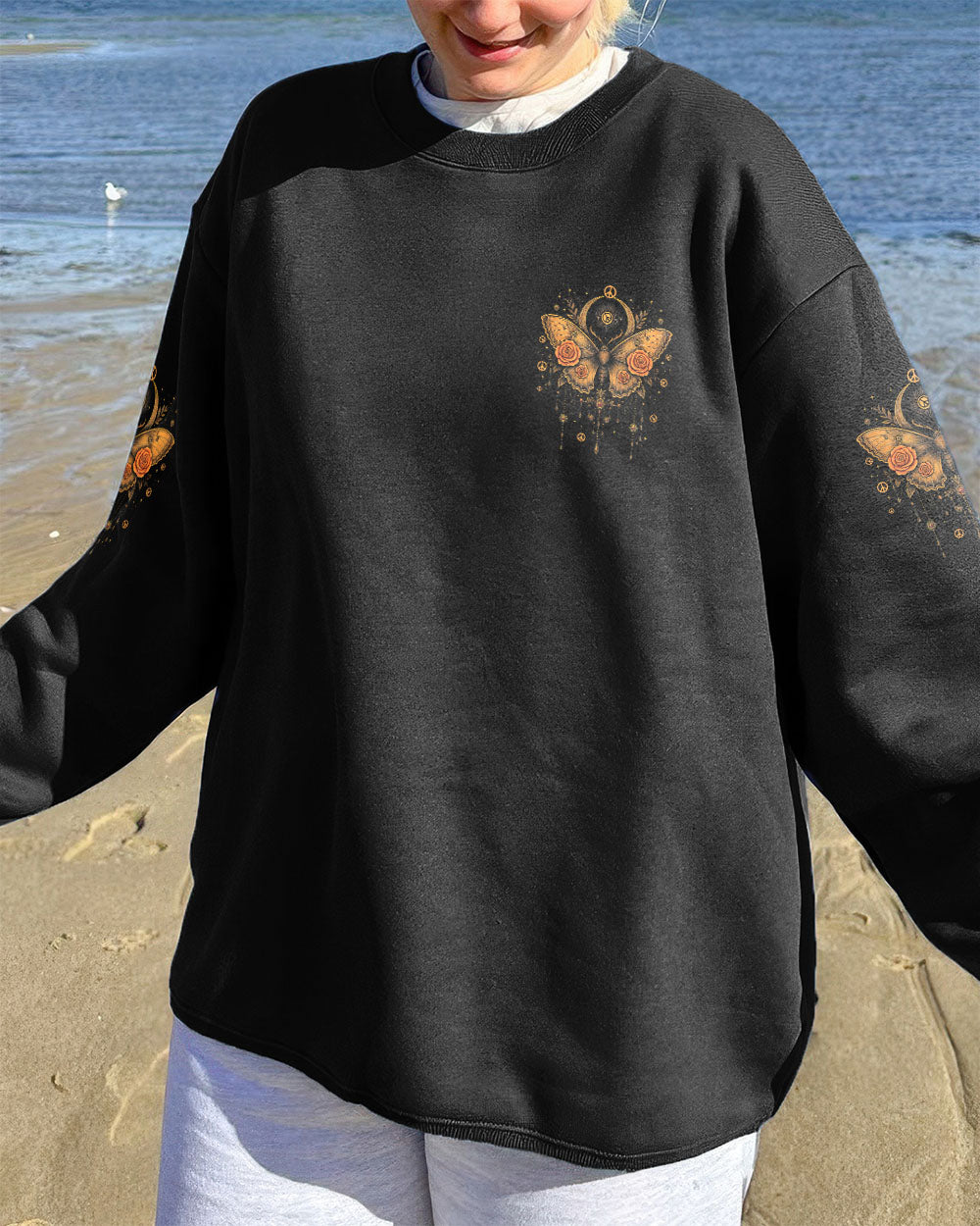 THE MOON SEES YOUR SOUL BUTTERFLY ALL OVER PRINT - TYTD1108252