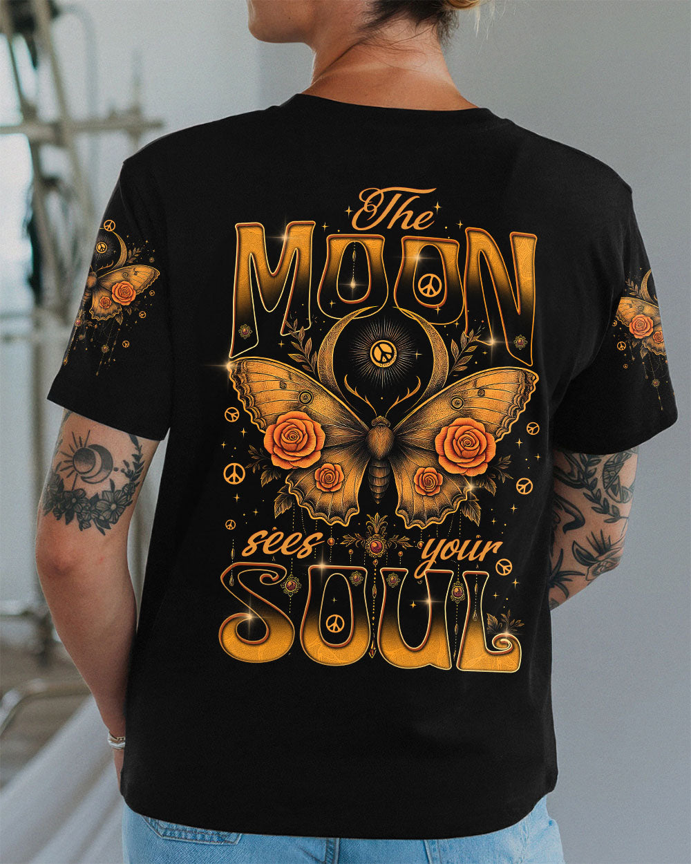 THE MOON SEES YOUR SOUL BUTTERFLY ALL OVER PRINT - TYTD1108252
