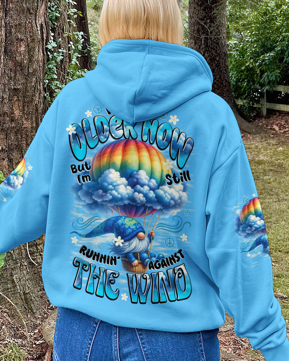 RUNNING AGAINST THE WIND GNOME ALL OVER PRINT - TYTD1109251