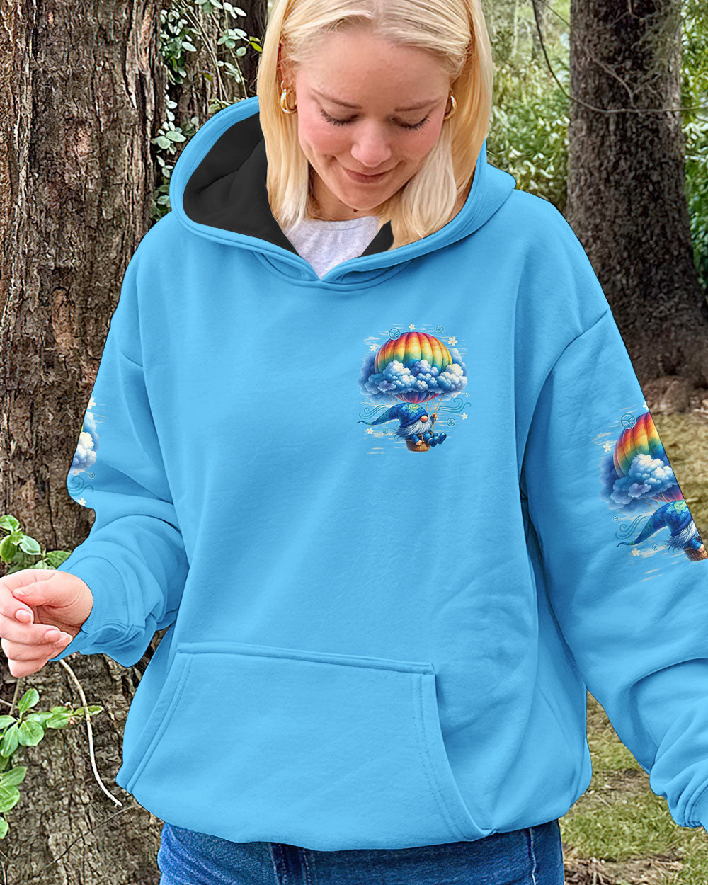 RUNNING AGAINST THE WIND GNOME ALL OVER PRINT - TYTD1109251