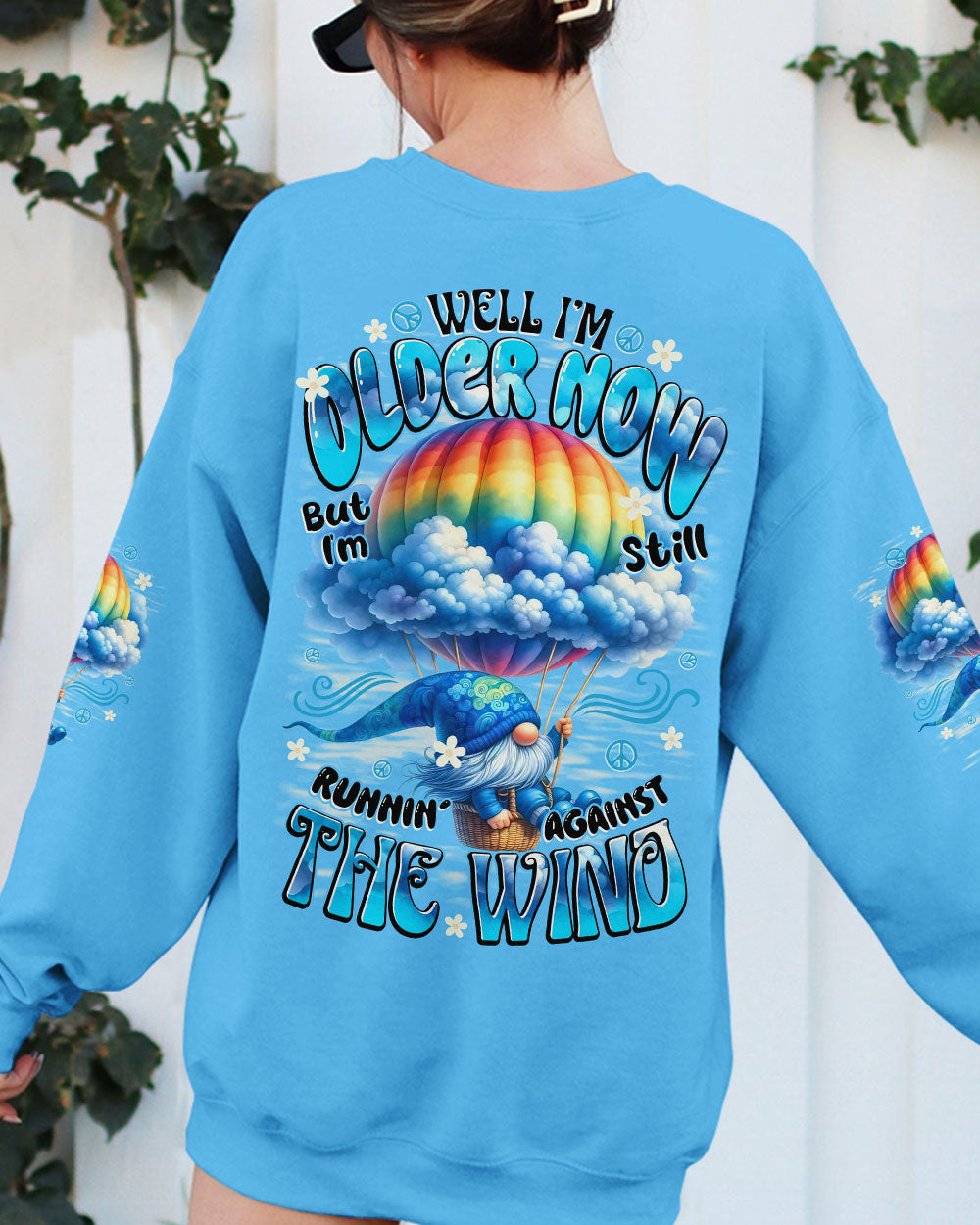 RUNNING AGAINST THE WIND GNOME ALL OVER PRINT - TYTD1109251