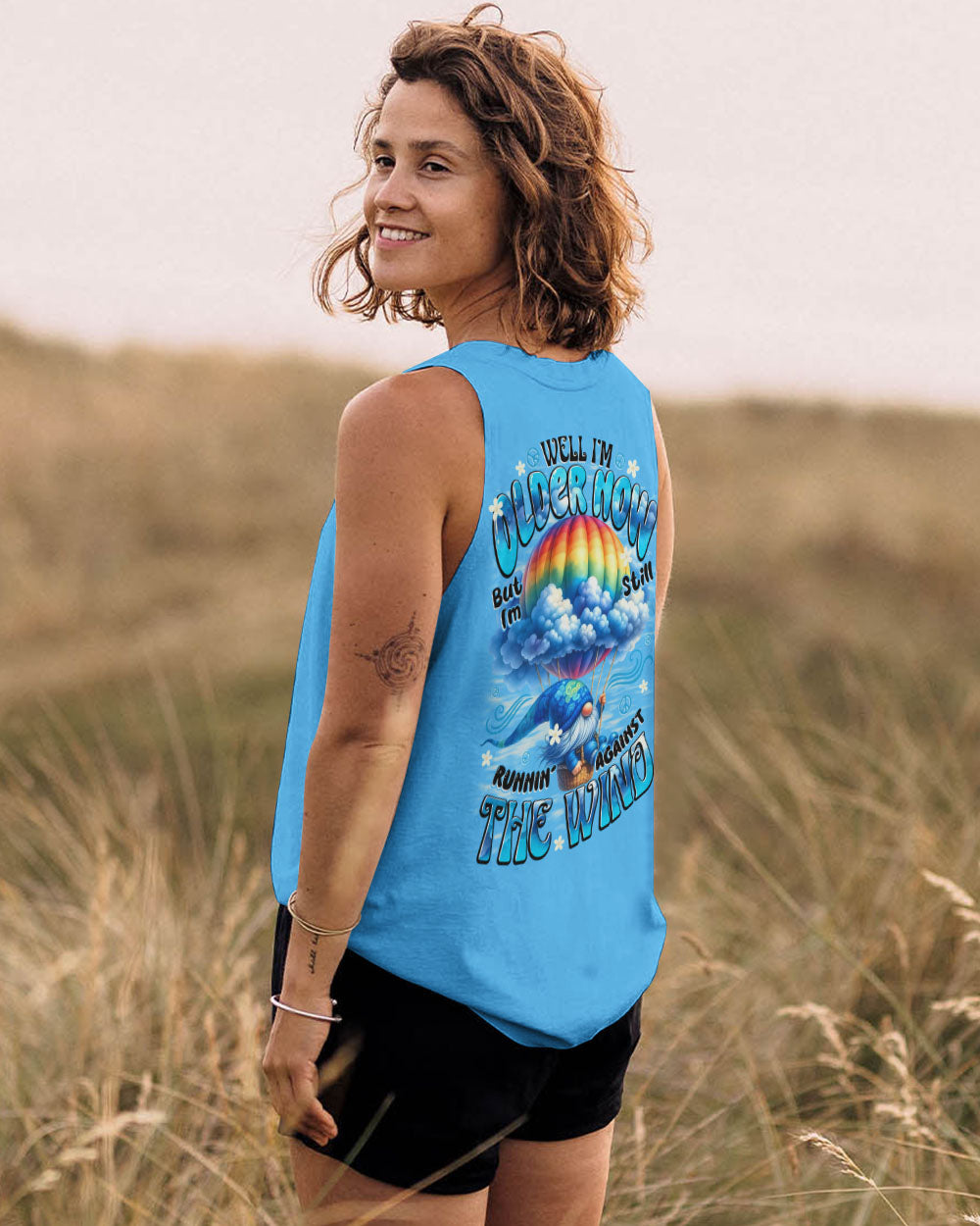 RUNNING AGAINST THE WIND GNOME ALL OVER PRINT - TYTD1109251