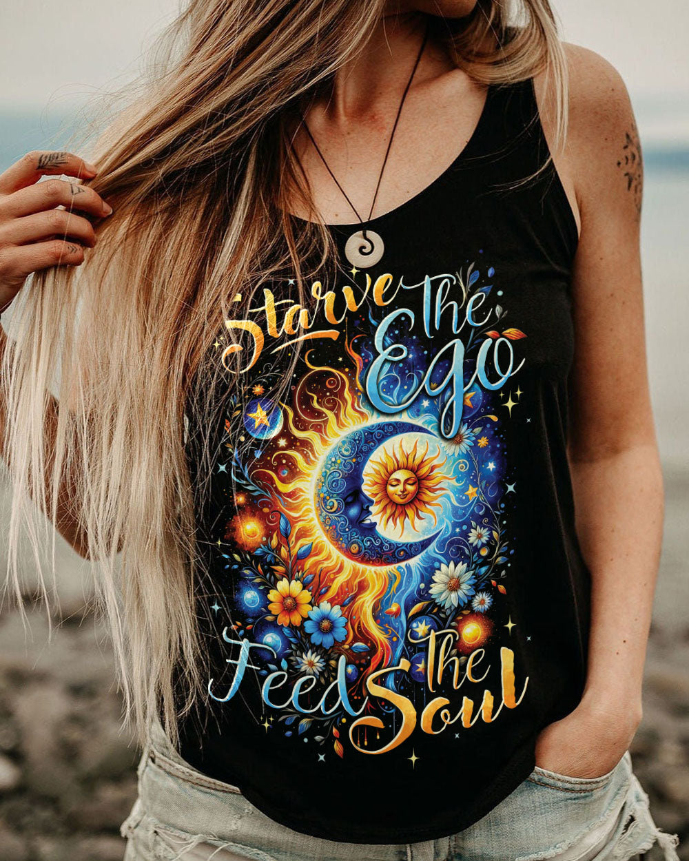 FEED YOUR SOUL SUN AND MOON ALL OVER PRINT - TYTD1201241