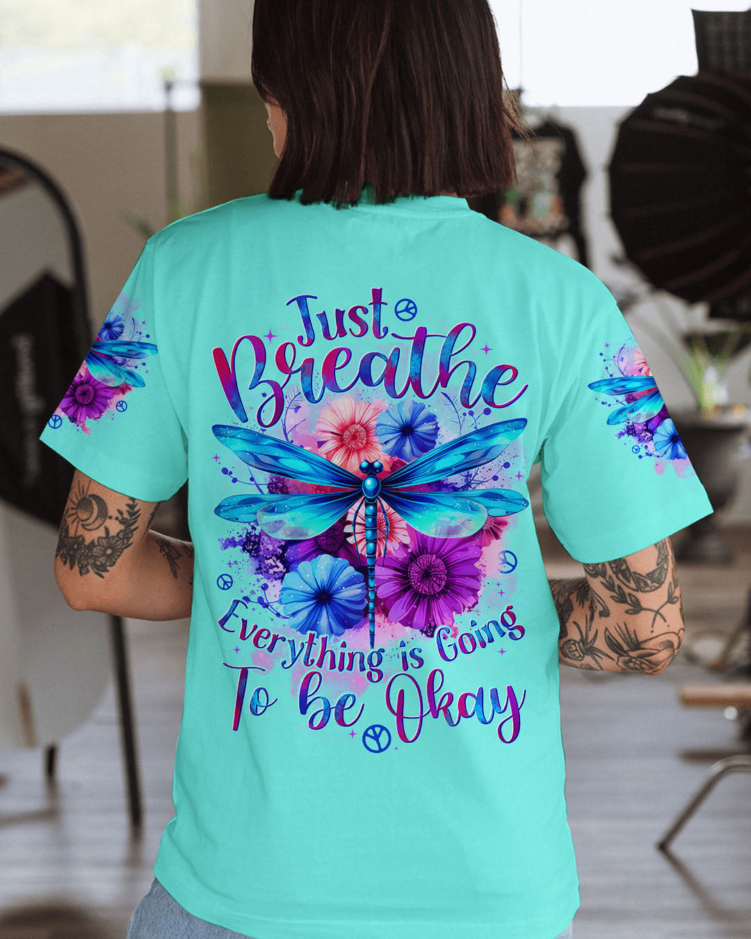 JUST BREATHE DRAGONFLY ALL OVER PRINT - TYTD1206252