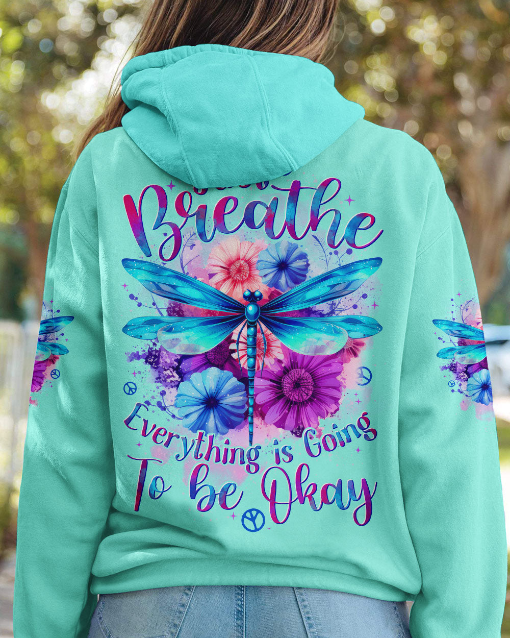 JUST BREATHE DRAGONFLY ALL OVER PRINT - TYTD1206252