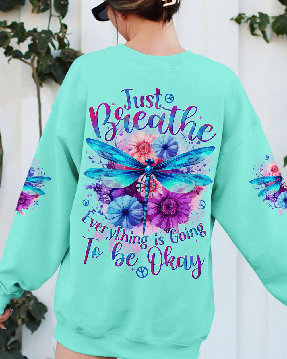 JUST BREATHE DRAGONFLY ALL OVER PRINT - TYTD1206252