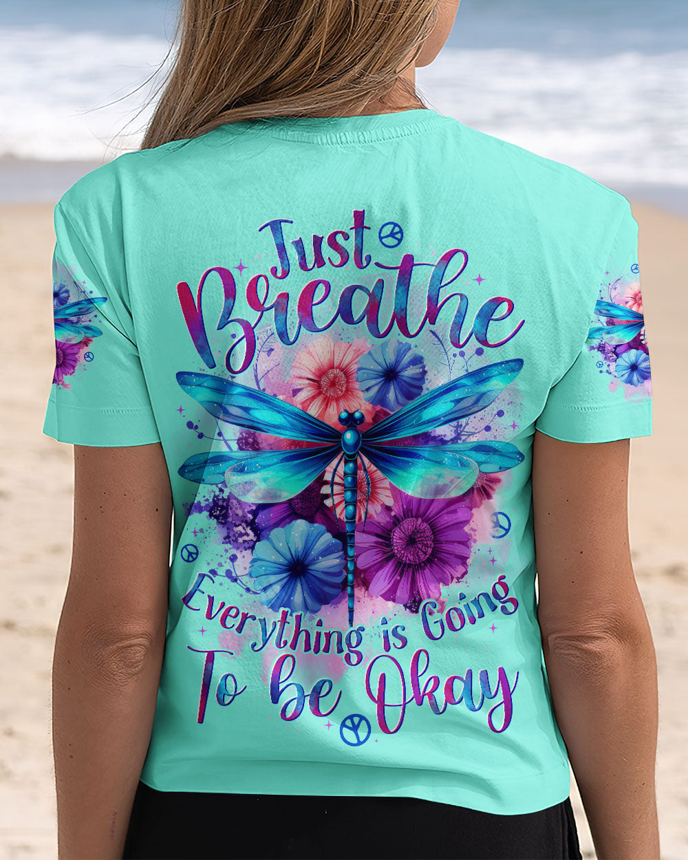 JUST BREATHE DRAGONFLY ALL OVER PRINT - TYTD1206252
