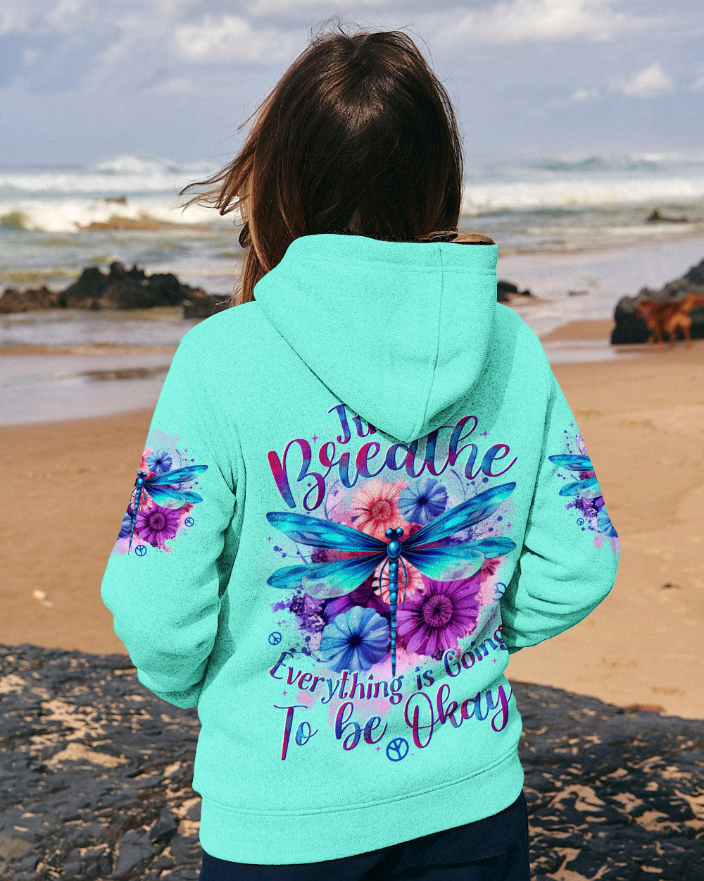 JUST BREATHE DRAGONFLY ALL OVER PRINT - TYTD1206252