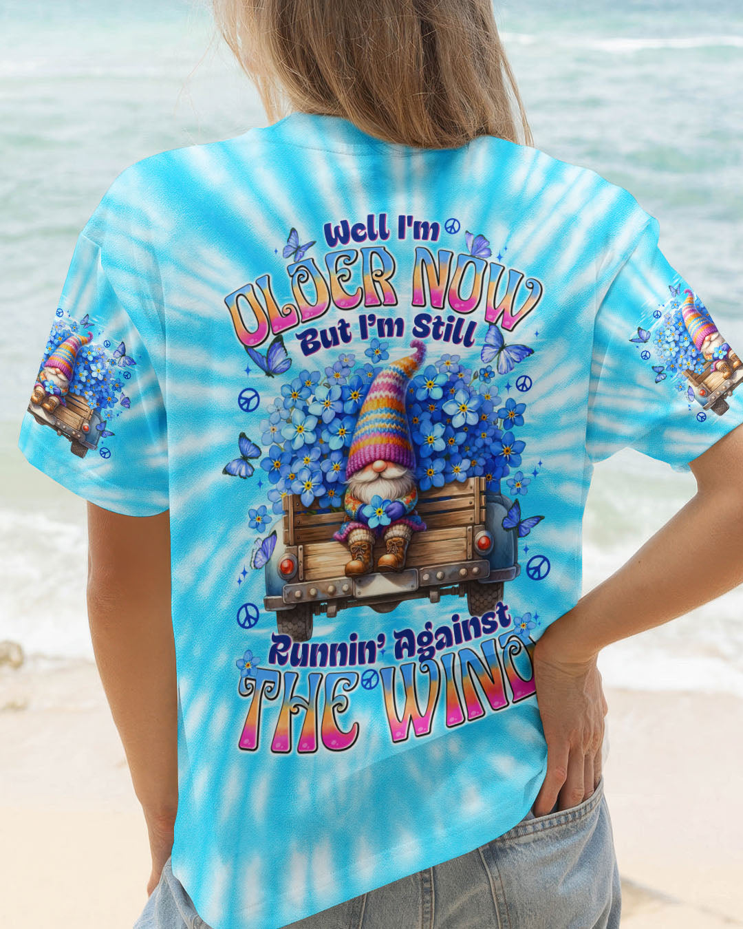 RUNNING AGAISNT THE WIND TIE DYE ALL OVER PRINT - TYTD1208251