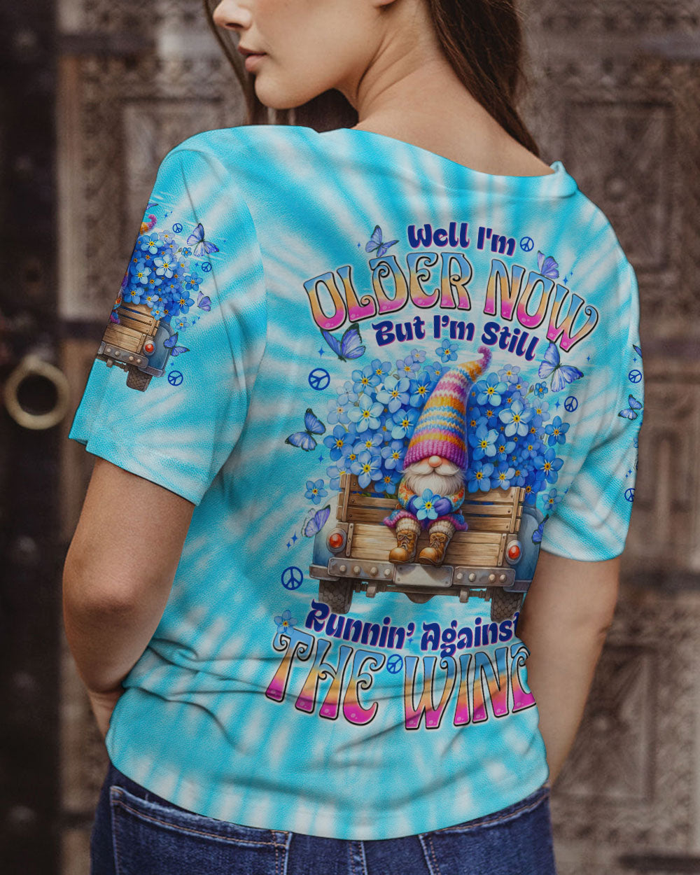 RUNNING AGAISNT THE WIND TIE DYE ALL OVER PRINT - TYTD1208251
