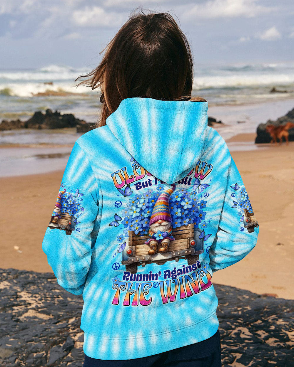 RUNNING AGAISNT THE WIND TIE DYE ALL OVER PRINT - TYTD1208251