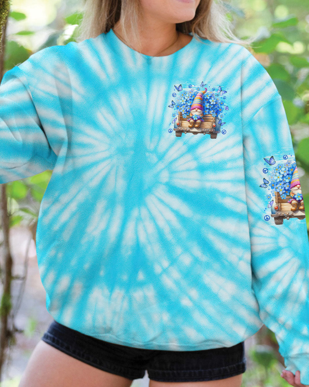 RUNNING AGAISNT THE WIND TIE DYE ALL OVER PRINT - TYTD1208251