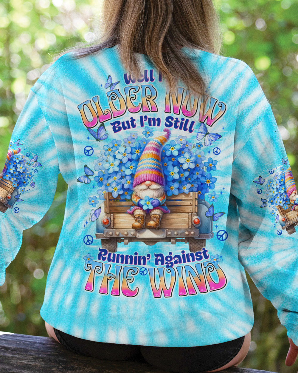 RUNNING AGAISNT THE WIND TIE DYE ALL OVER PRINT - TYTD1208251