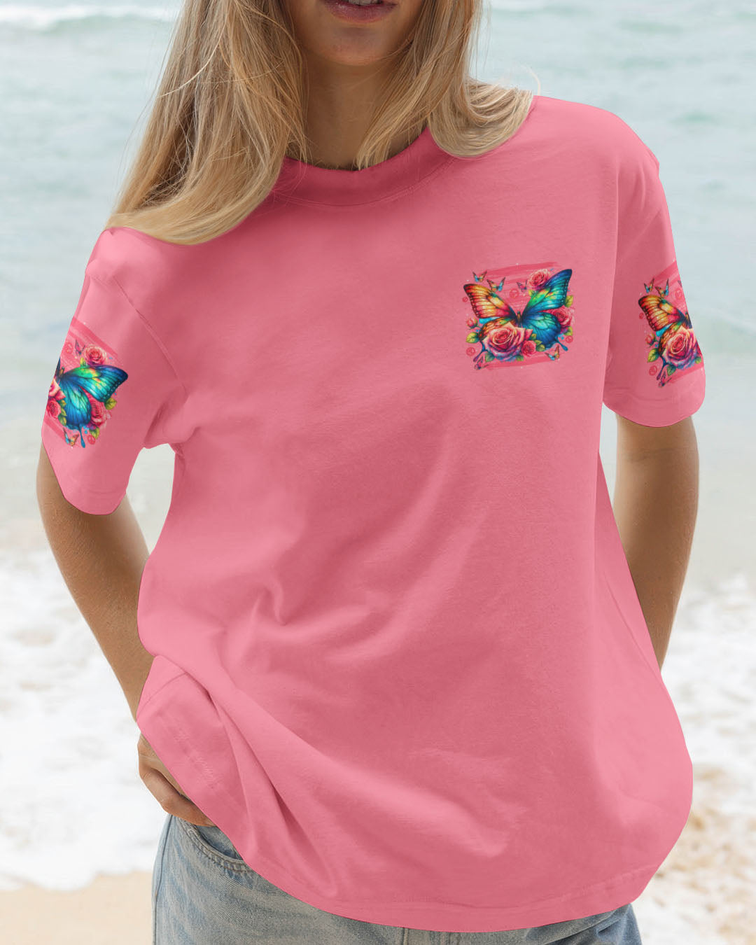 I AM STRONG BUTTERFLY ALL OVER PRINT - TYTD1209251
