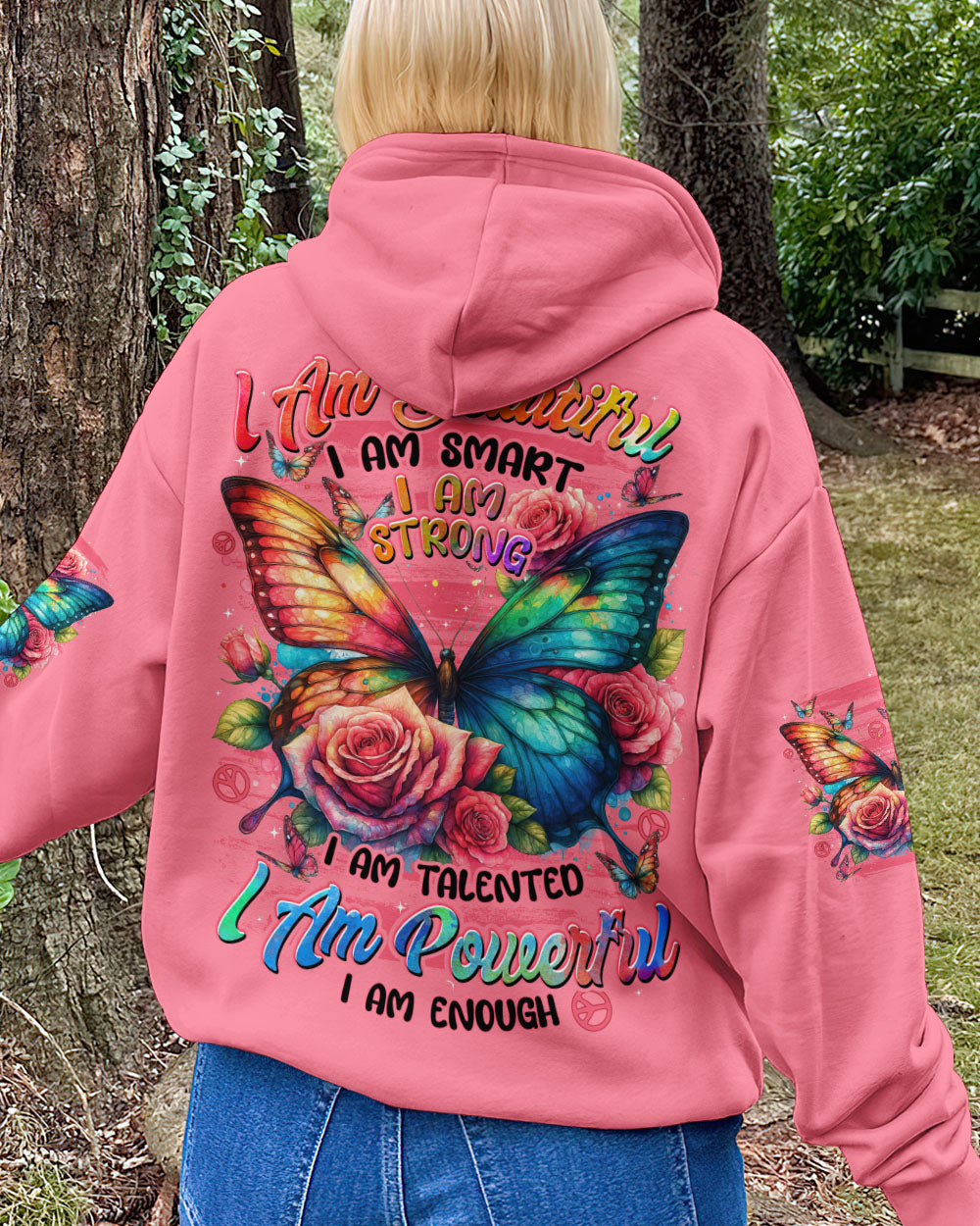 I AM STRONG BUTTERFLY ALL OVER PRINT - TYTD1209251