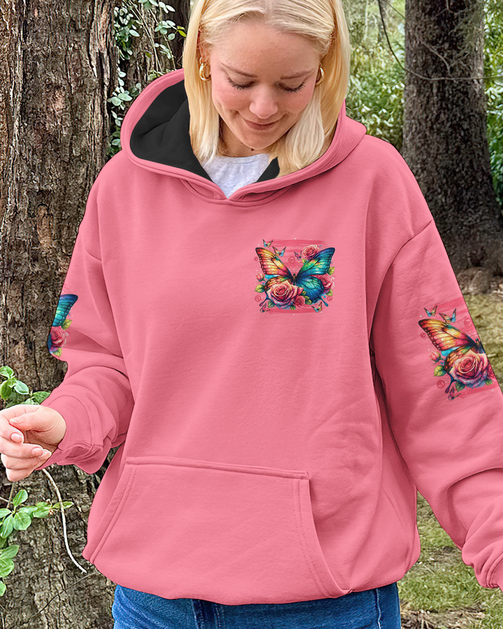 I AM STRONG BUTTERFLY ALL OVER PRINT - TYTD1209251