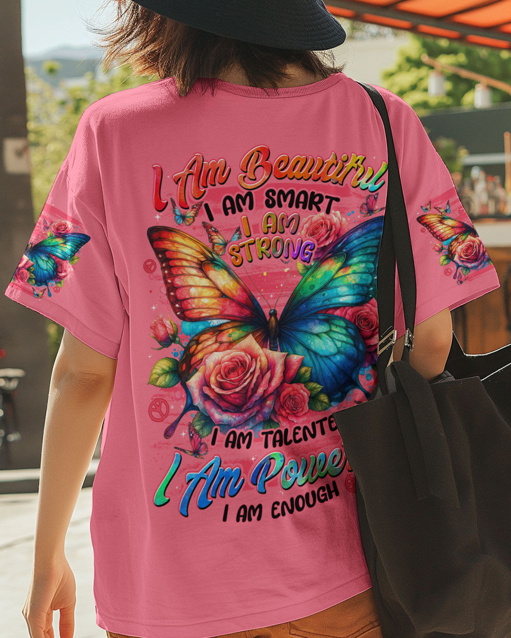 I AM STRONG BUTTERFLY ALL OVER PRINT - TYTD1209251