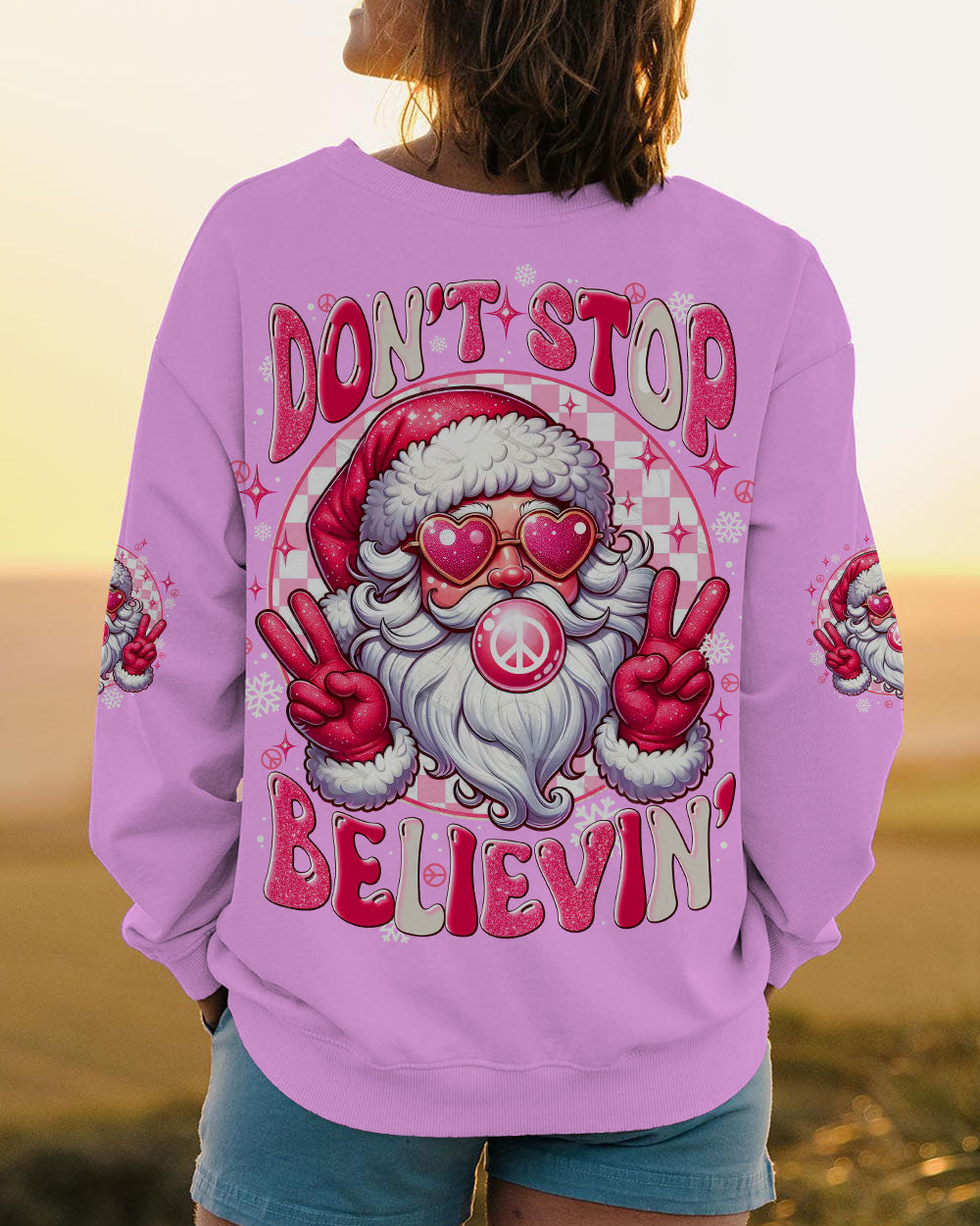 DON'T STOP BELIEVING CHRISTMAS ALL OVER PRINT - TYTD1211241