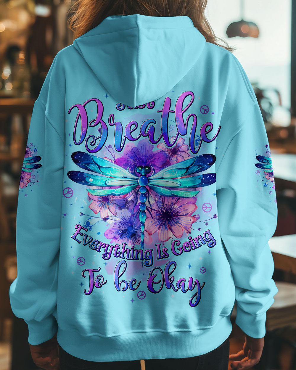 JUST BREATHE DRAGONFLY ALL OVER PRINT - TYTD1303253
