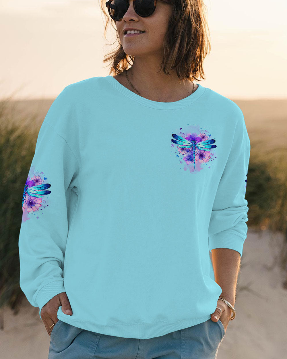 JUST BREATHE DRAGONFLY ALL OVER PRINT - TYTD1303253