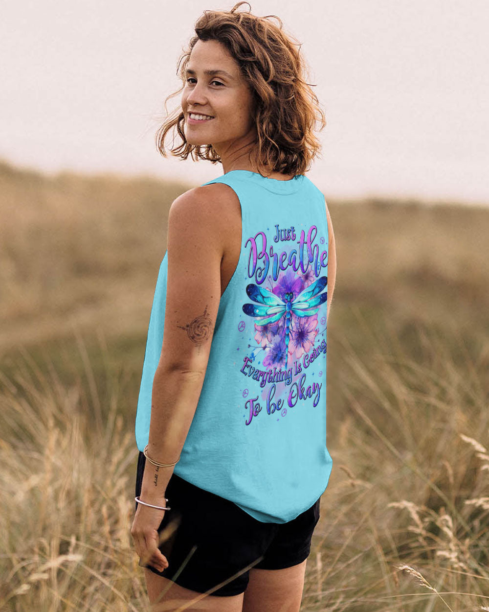 JUST BREATHE DRAGONFLY ALL OVER PRINT - TYTD1303253