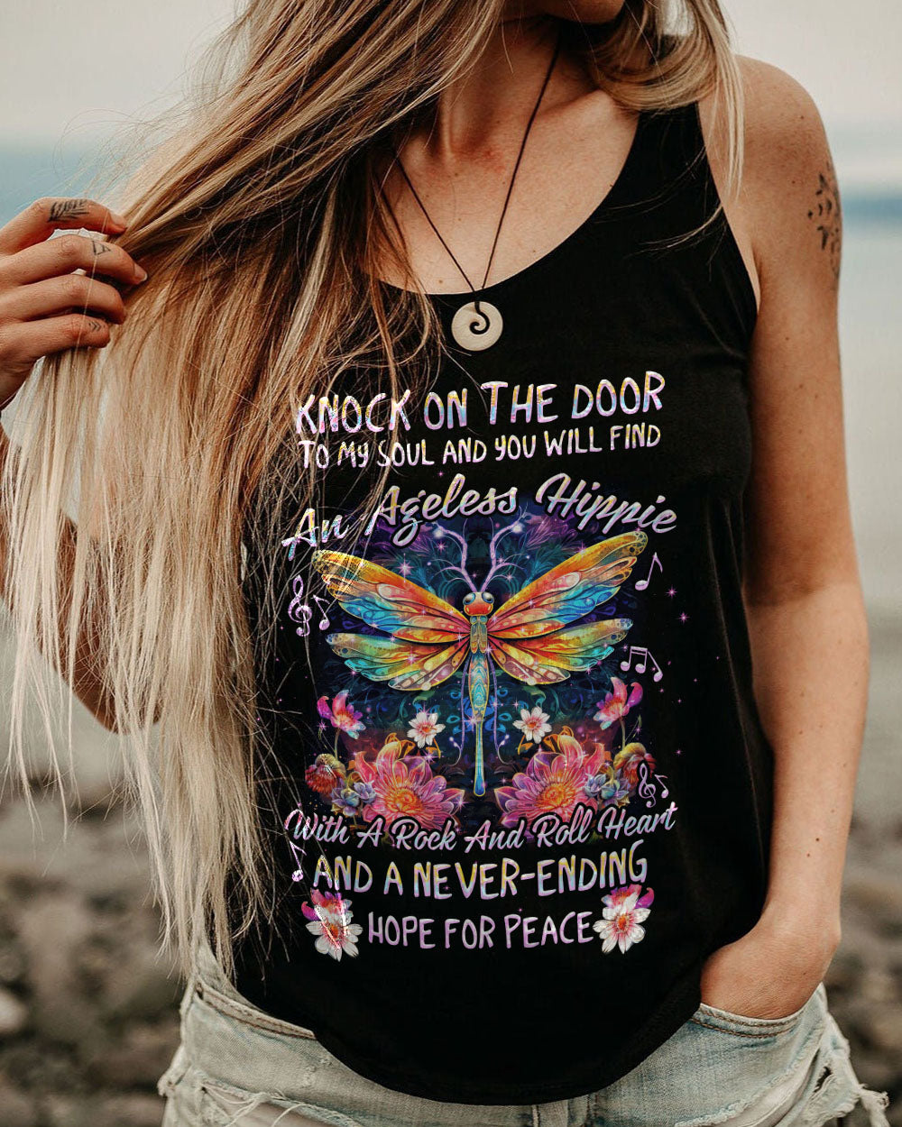 KNOCK ON THE DOOR TO MY SOUL DRAGONFLY ALL OVER PRINT - TYTD1306231