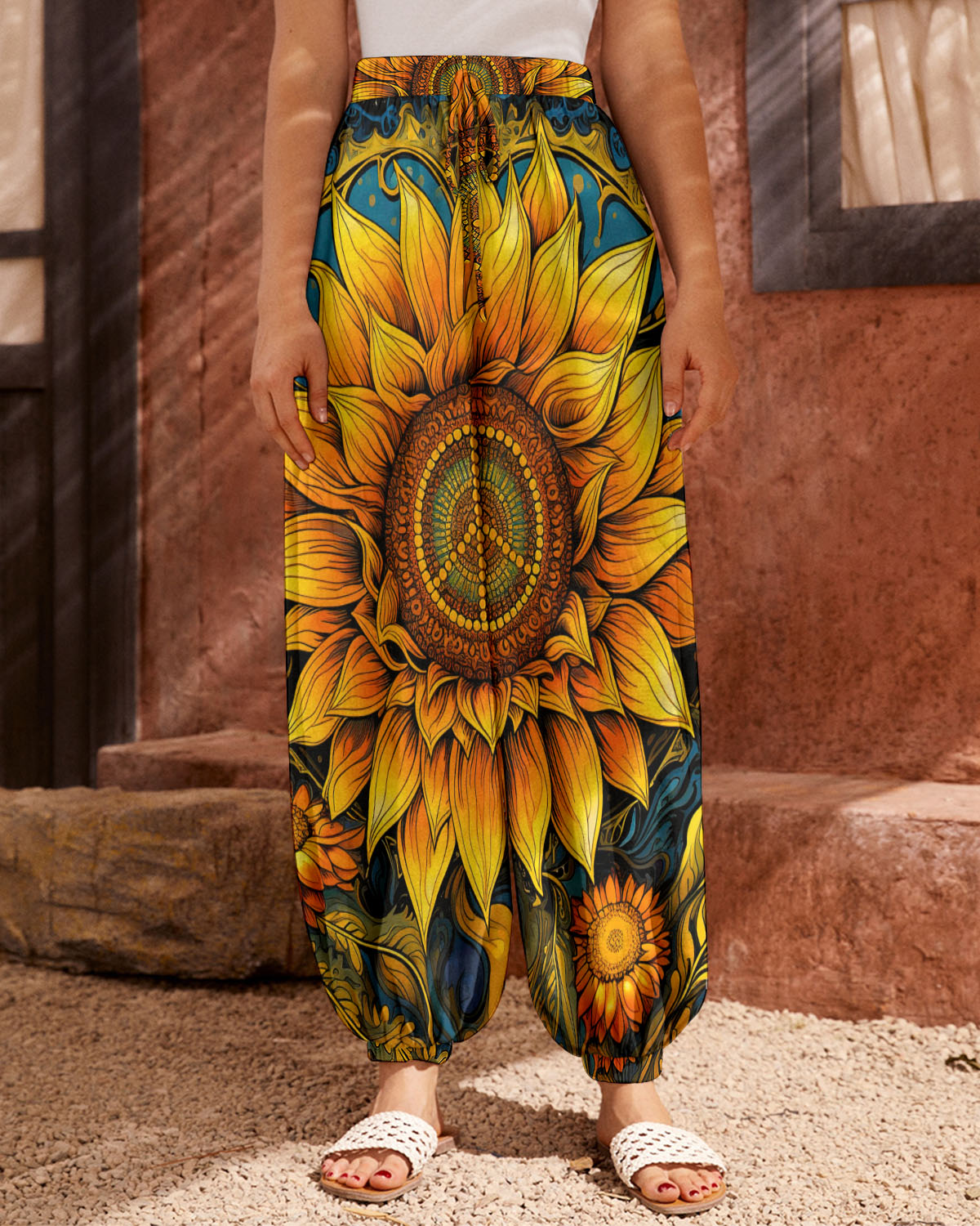PEACE FOREVER SUNFLOWER ALL OVER PRINT - TYTD1307232