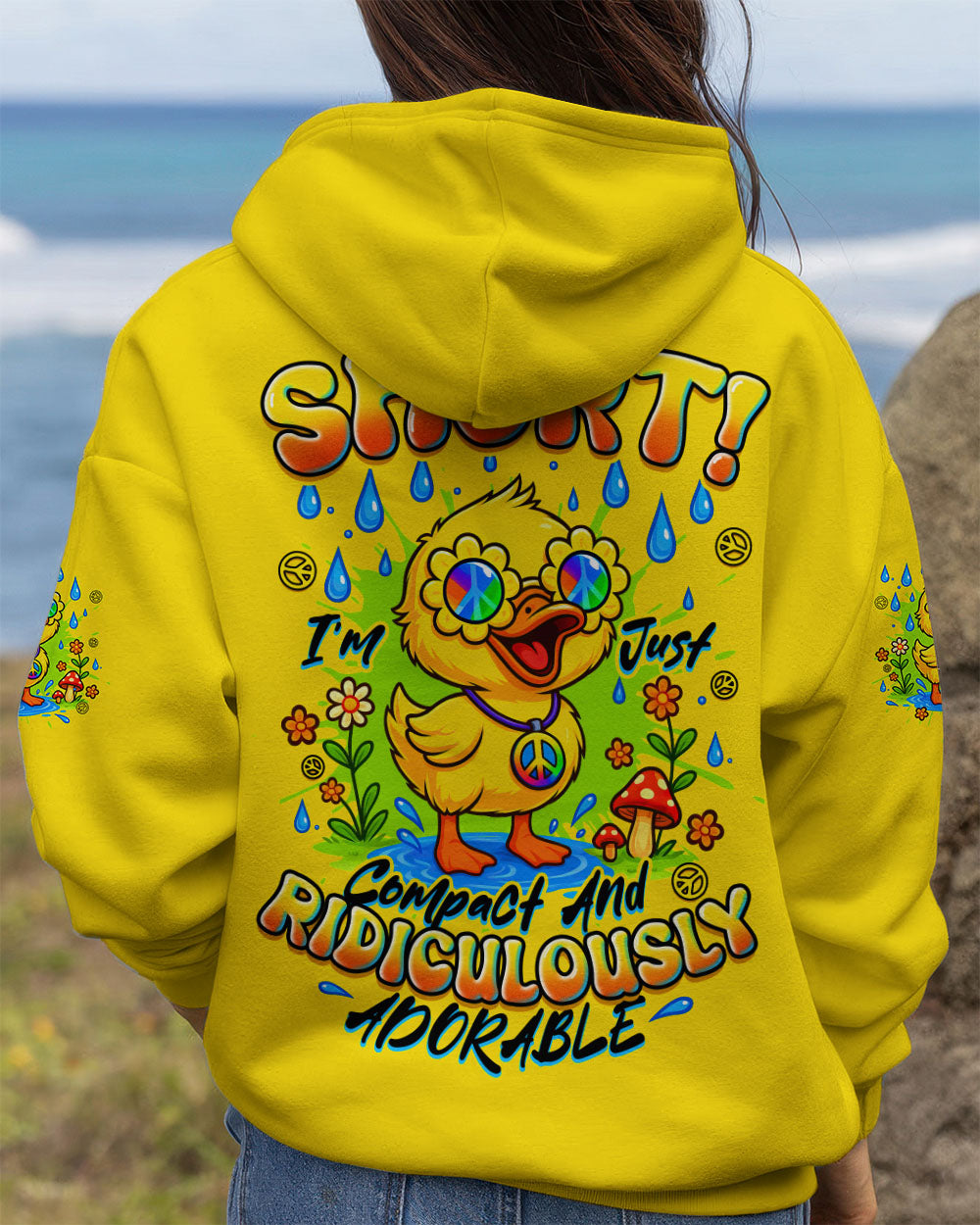 I'M NOT SHORT DUCK HIPPIE ALL OVER PRINT - TYTD1308252