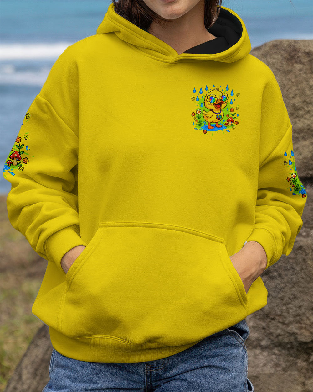 I'M NOT SHORT DUCK HIPPIE ALL OVER PRINT - TYTD1308252