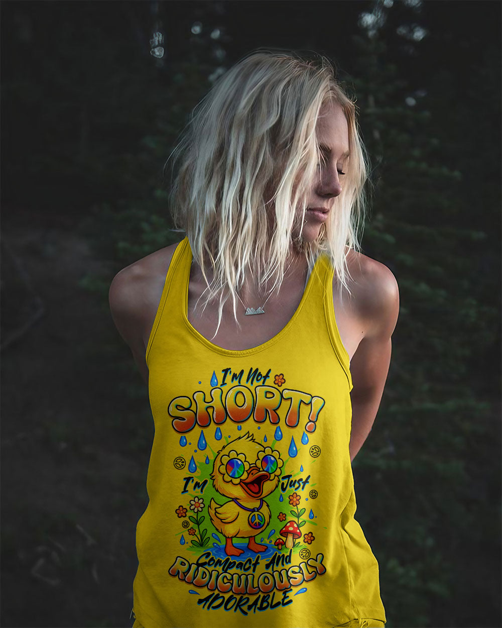 I'M NOT SHORT DUCK HIPPIE ALL OVER PRINT - TYTD1308252