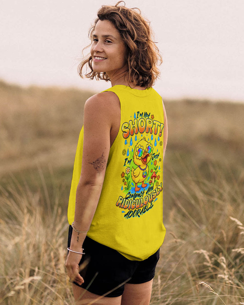 I'M NOT SHORT DUCK HIPPIE ALL OVER PRINT - TYTD1308252