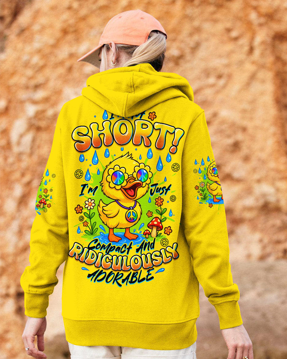 I'M NOT SHORT DUCK HIPPIE ALL OVER PRINT - TYTD1308252