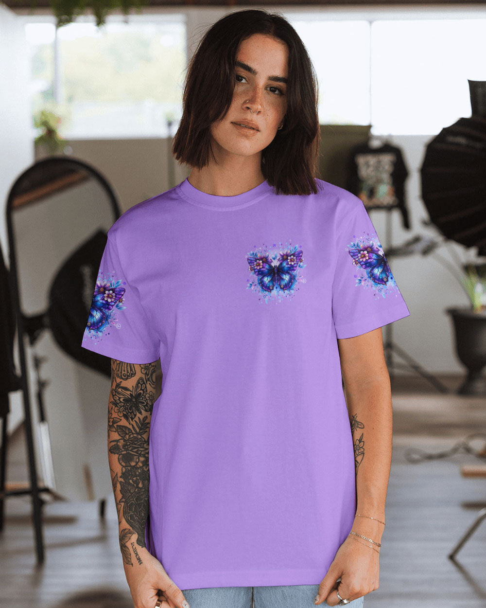 RUNNING AGAINST THE WIND BUTTERFLY ALL OVER PRINT - TYTD1309243
