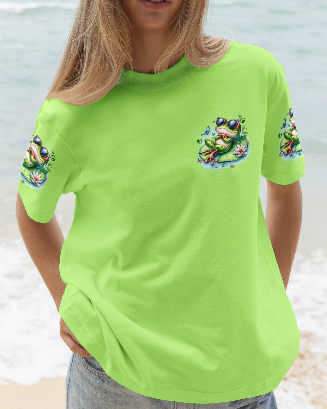 JUST BREATHE FROG ALL OVER PRINT - TYTD1312251