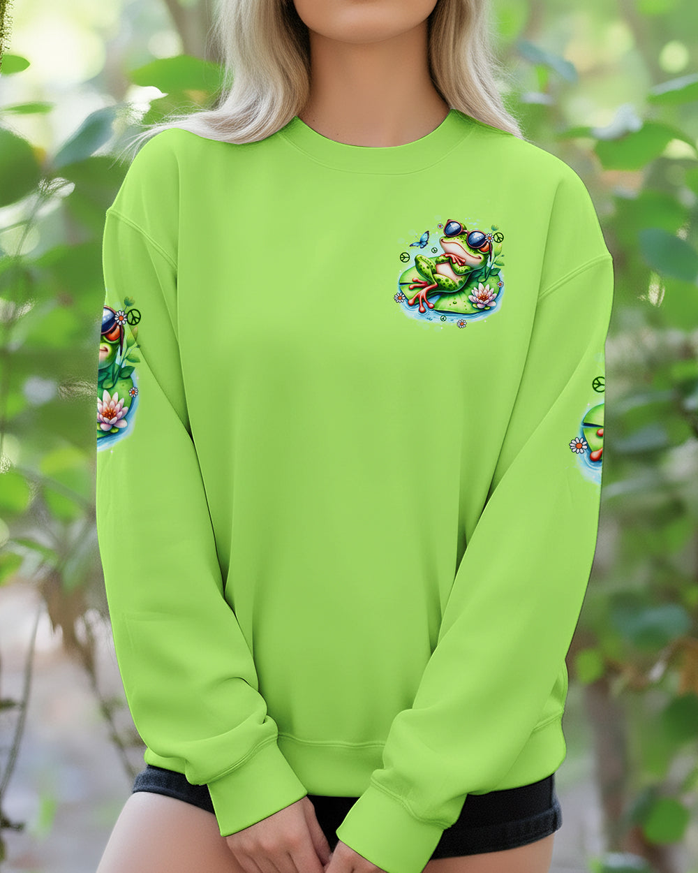 JUST BREATHE FROG ALL OVER PRINT - TYTD1312251