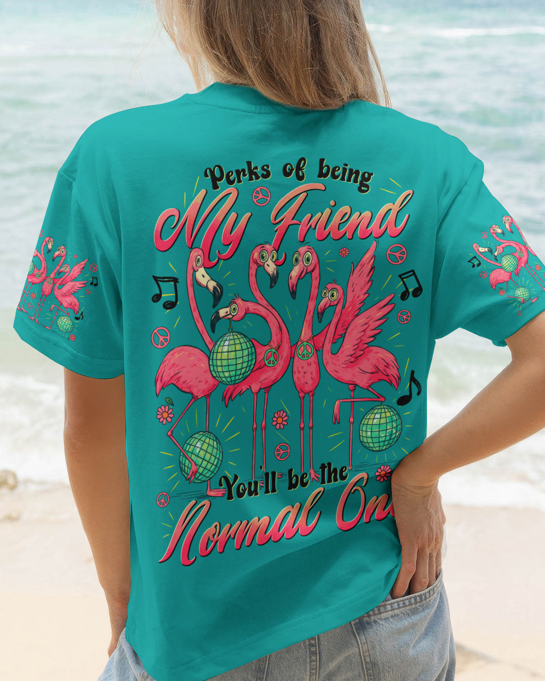 PERKS OF BEING MY FRIEND FLAMINGO ALL OVER PRINT - TYTD1404252