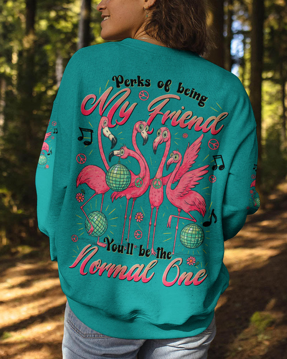 PERKS OF BEING MY FRIEND FLAMINGO ALL OVER PRINT - TYTD1404252