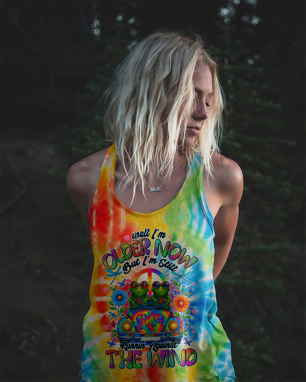 RUNNING AGAINST THE WIND CAR FROG ALL OVER PRINT - TYTD1405251