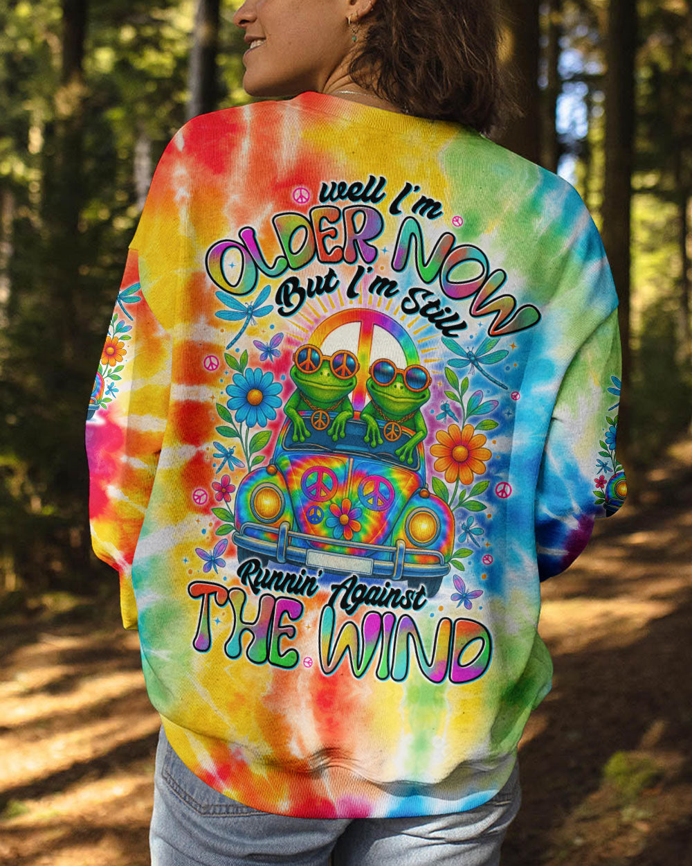 RUNNING AGAINST THE WIND CAR FROG ALL OVER PRINT - TYTD1405251