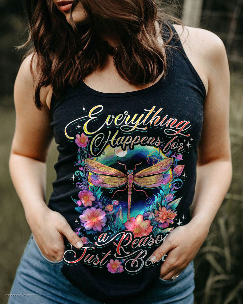 JUST BELIEVE DRAGONFLY ALL OVER PRINT - TYTD1406233