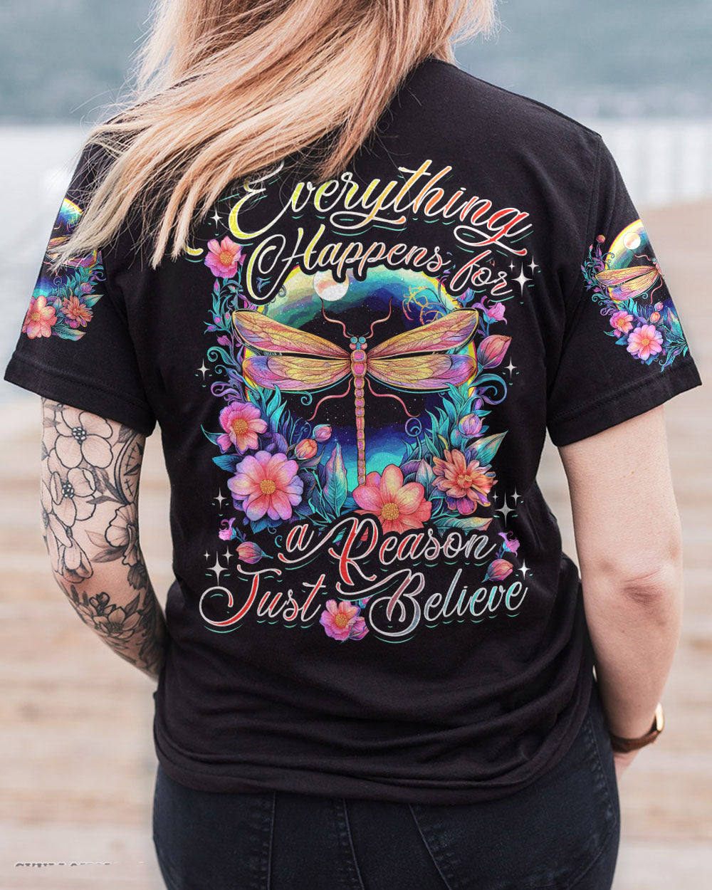JUST BELIEVE DRAGONFLY ALL OVER PRINT - TYTD1406233