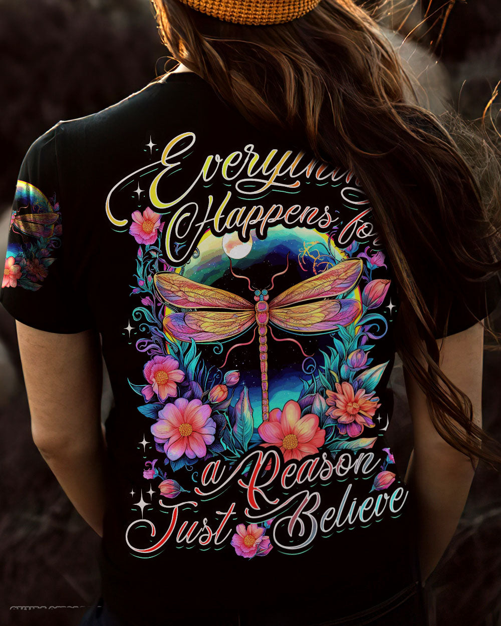 JUST BELIEVE DRAGONFLY ALL OVER PRINT - TYTD1406233