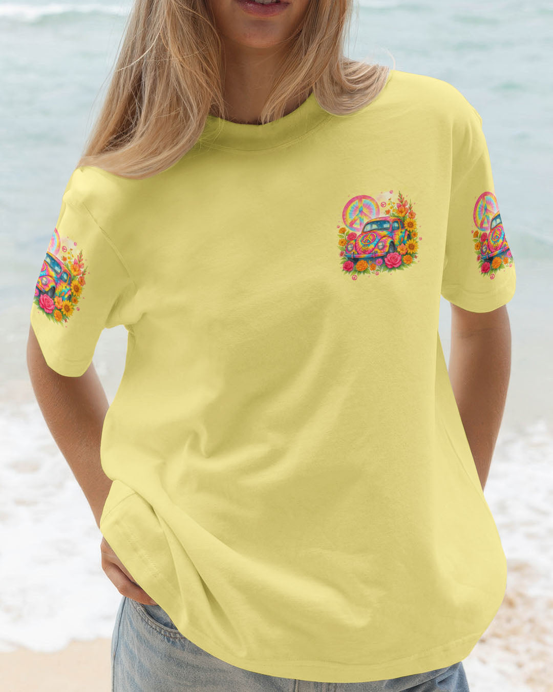 RUNNING AGAINST THE WIND CAR TIE DYE ALL OVER PRINT - TYTD1406252