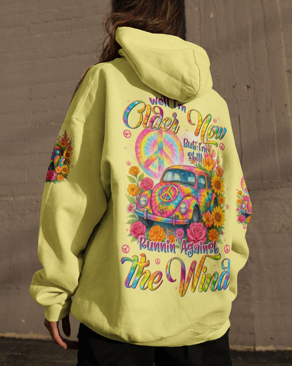 RUNNING AGAINST THE WIND CAR TIE DYE ALL OVER PRINT - TYTD1406252