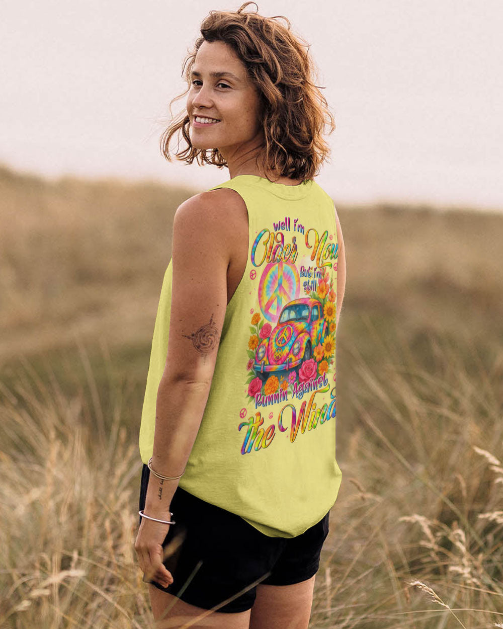 RUNNING AGAINST THE WIND CAR TIE DYE ALL OVER PRINT - TYTD1406252