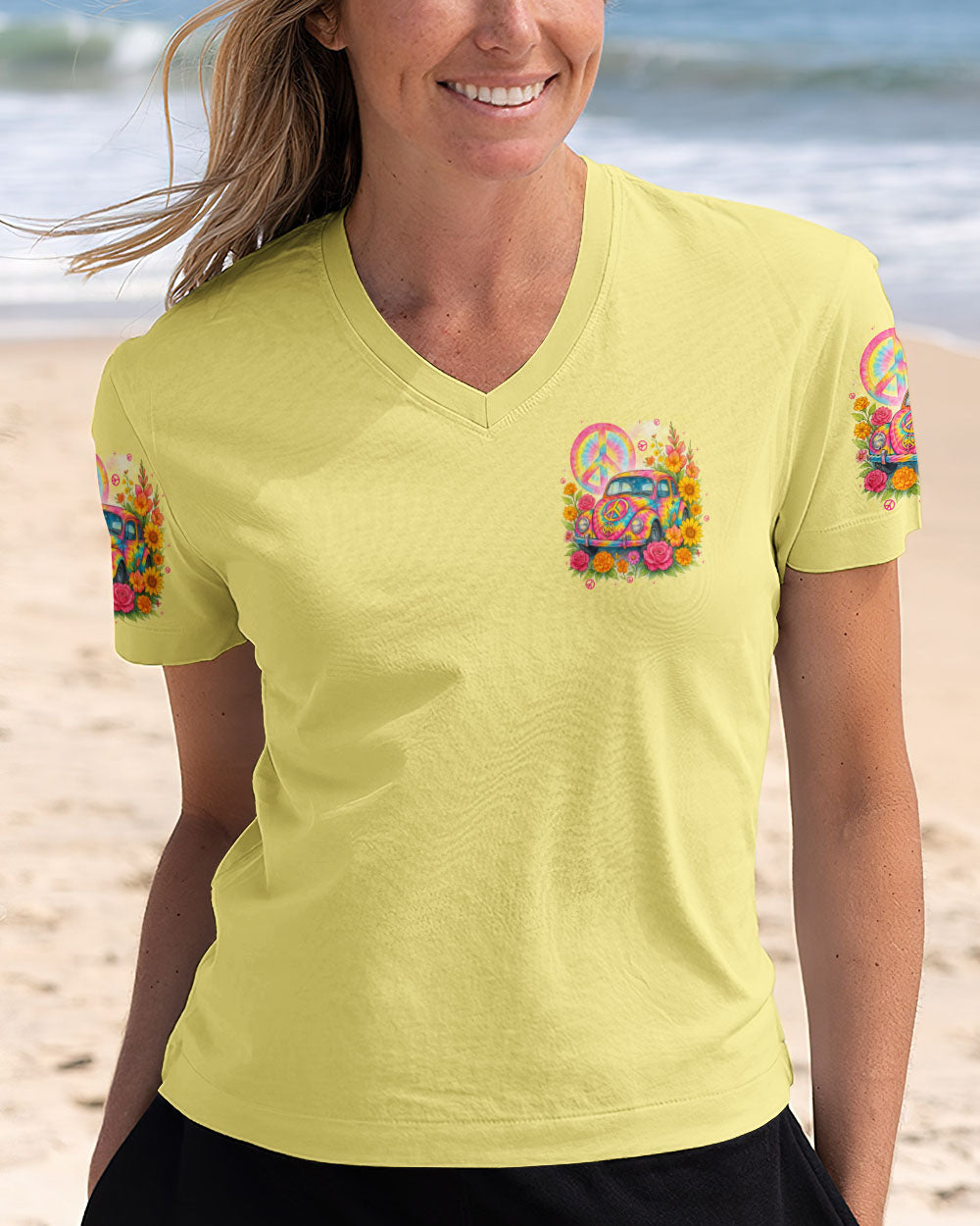 RUNNING AGAINST THE WIND CAR TIE DYE ALL OVER PRINT - TYTD1406252
