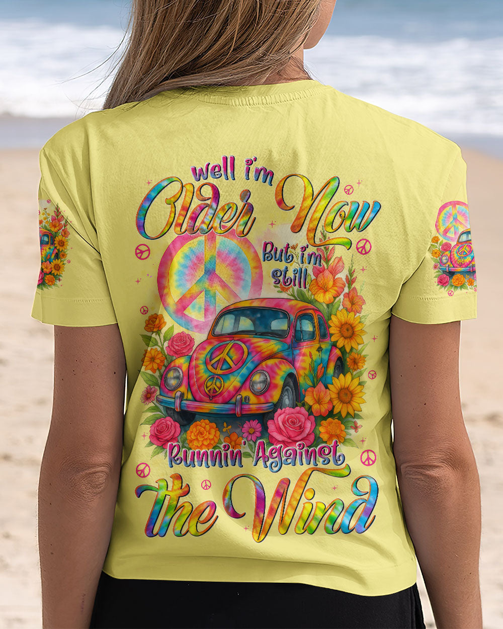 RUNNING AGAINST THE WIND CAR TIE DYE ALL OVER PRINT - TYTD1406252