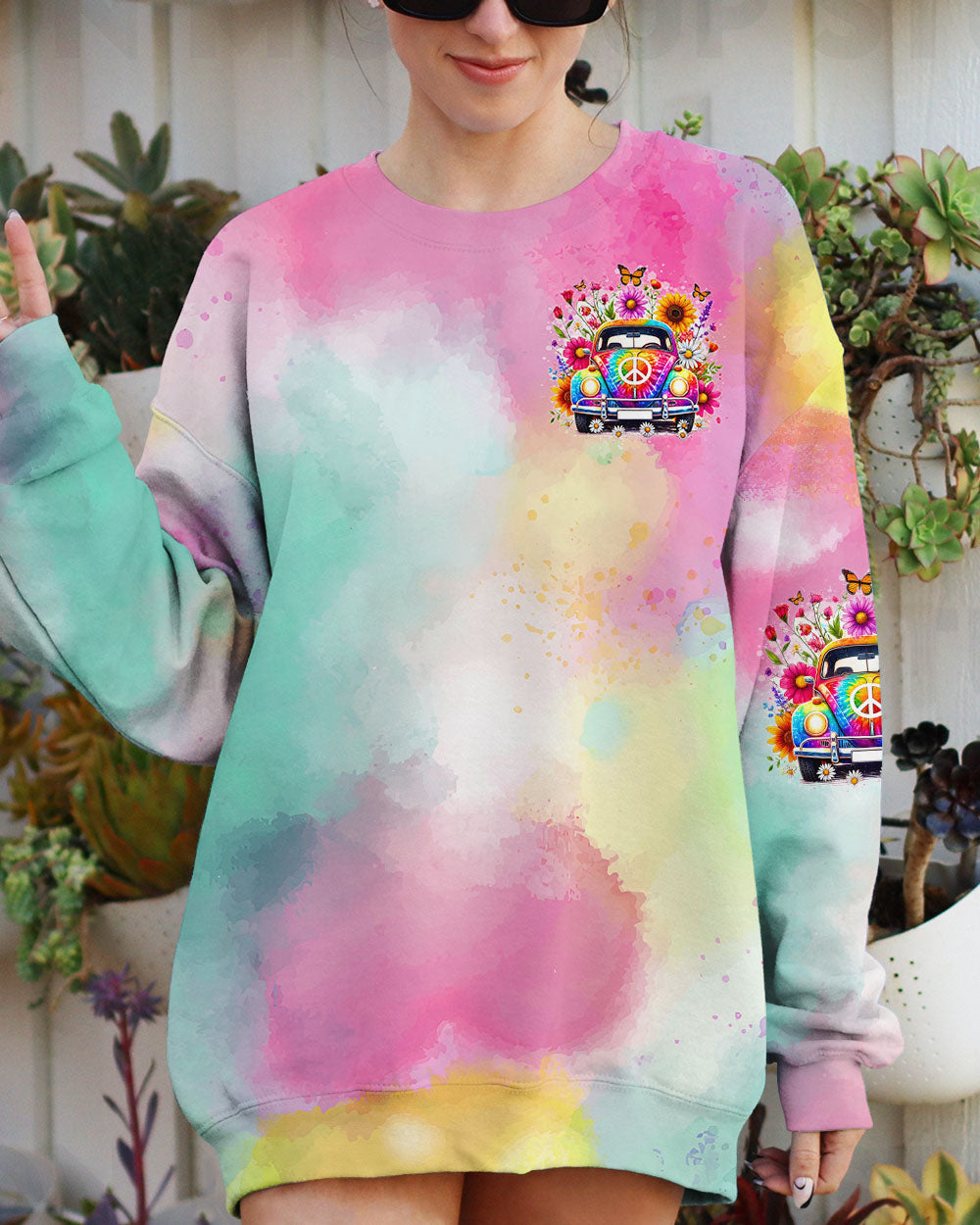 RUNNING AGAINST THE WIND TIE DYE ALL OVER PRINT - TYTD1408243